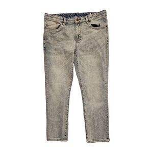 English Laundry Straight Jeans Distressed Light Blue Denim 34x27.5* (Tag‎ 33x30)